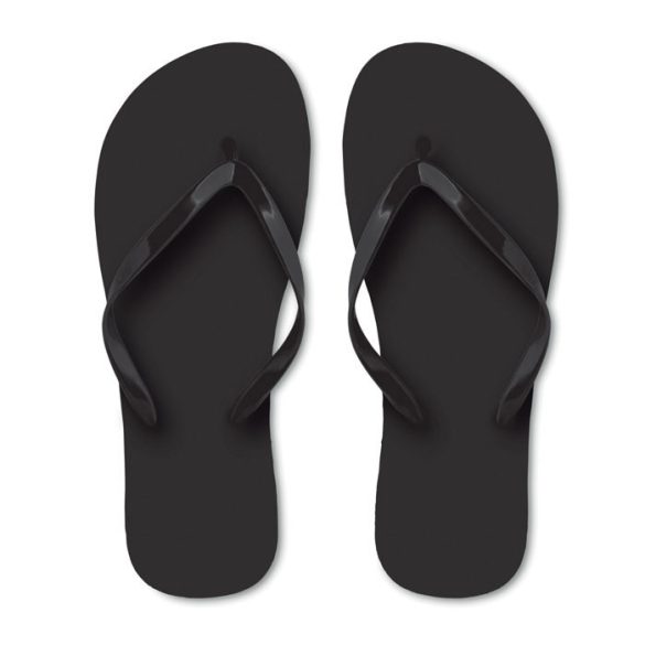 Slapi din polietilena, Plastic, negru, L