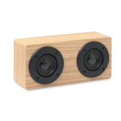 Boxa wireless 2x3W 400 mAh, Wood, wood