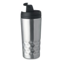 Cana perete dublu voiaj 350 ml, Stainless steel, matt silver