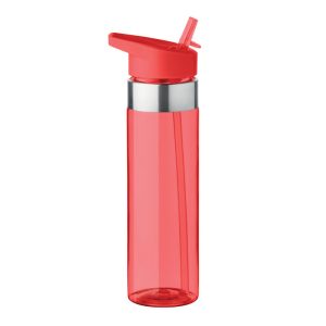 Sticla sport tritan, Plastic, transparent red