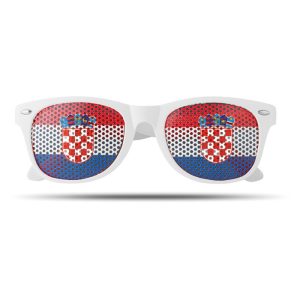 Ochelari de soare fotbal, Polycarbonate, alb/albastru