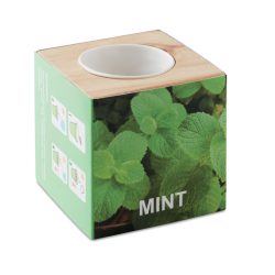   Ghiveci lemn "MINT", Item with multi-materials, wood