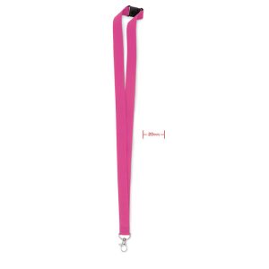 Lanyard, carlig metal, bucla., Polyester, fuchsia