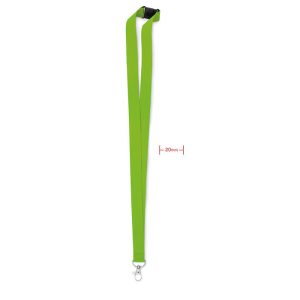 Lanyard, carlig metal, bucla., Polyester, lime