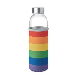 Sticla de sticla in husa 500ml, Glass, multicolour