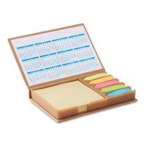 Set birou notite si calendar, Paper, beige