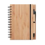 Carnet din bambus cu pix, Bamboo, wood