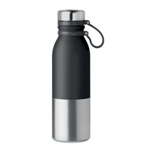 Sticla perete dublu de 600ml, Stainless steel, black