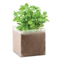 Compost cu seminte "BASIL", Soil Tablet, beige