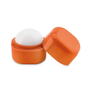 Balsam pt buze in cutie cubica, Plastic, orange