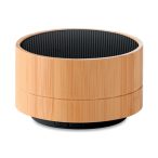 Boxa wireless din bambus 3W, Bamboo, black