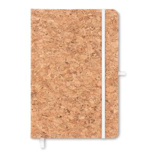 Notes A5 cu coperta din pluta, Cork, white