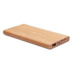 Wireless powerbank in bambus, Bamboo, wood