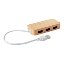 Hub USB in bambus, Bamboo, wood