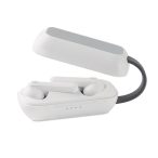 TWS cu statie wireless, ABS, white