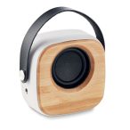 Boxa de 3W cu fata de bambus, Bamboo, white