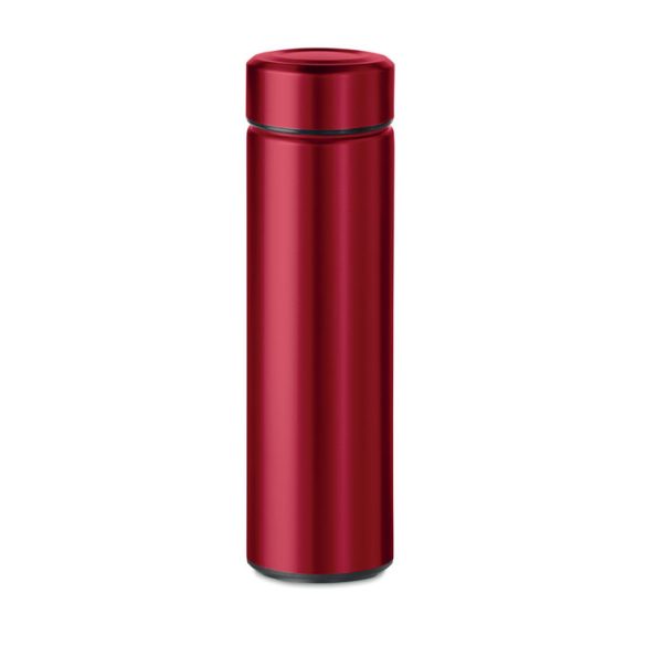 Sticla cu perete dublu 425ml, Stainless steel, red