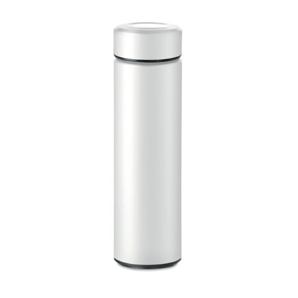 Sticla cu perete dublu 425ml, Stainless steel, white