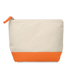 Geanta bicolora pt cosmetice, Cotton, orange