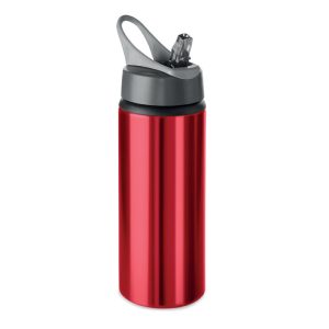 Sticla din aluminiu de 600 ml, Aluminium, red