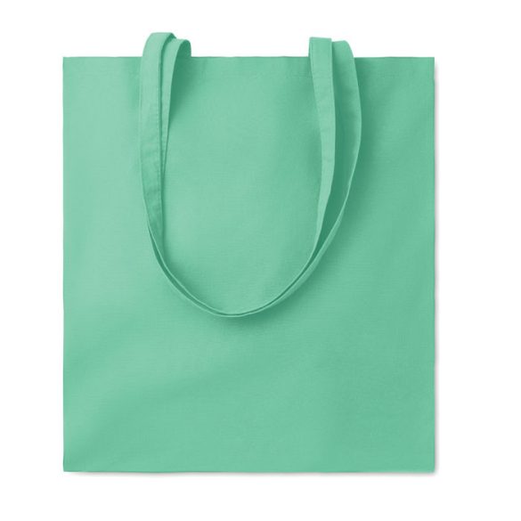 Sacosa cumparaturi din bumbac, Cotton, verde menta