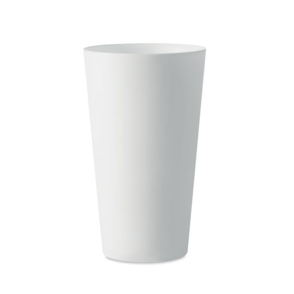 Reusable event cup 500ml, Plastic, white