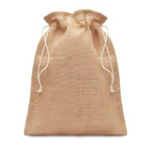 Saculet cadouri de iuta14x22cm, Jute, beige