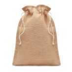 Saculet cadouri de iuta25x32cm, Jute, beige