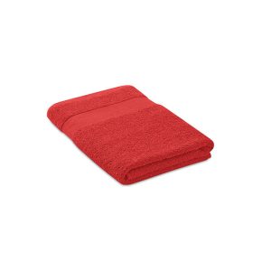 Prosop bumbac organic 140x70, Organic cotton, red