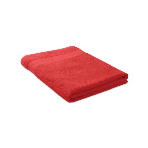 Prosop bumbac organic 180x100, Organic cotton, red