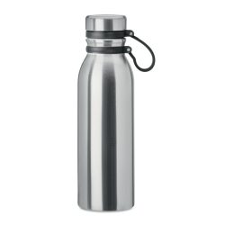 Termos plat de 600ml, Stainless steel, matt silver