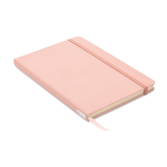 Notes A5 cu coperta RPET 600D, PET, roz copil