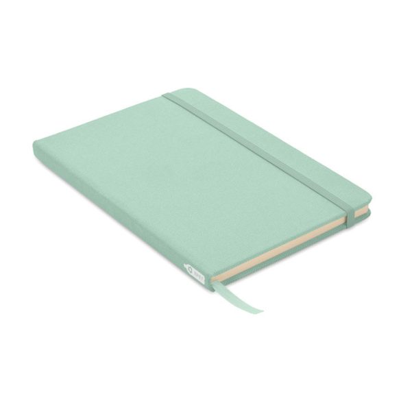 Notes A5 cu coperta RPET 600D, PET, verde menta