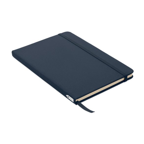 Notes A5 cu coperta RPET 600D, RPET, albastru marin francez