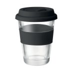 Pahar din sticla de 350 ml, Glass, black