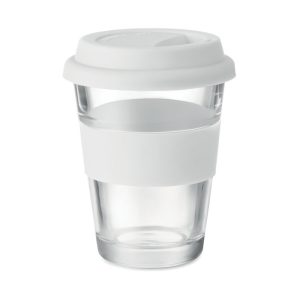 Pahar din sticla de 350 ml, Glass, white