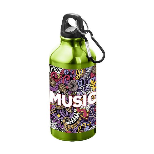 Oregon 400 ml aluminium water bottle with carabiner