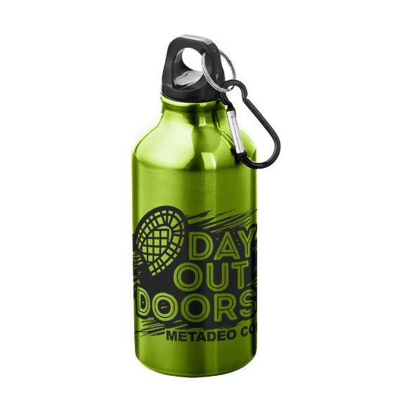 Oregon 400 ml aluminium water bottle with carabiner