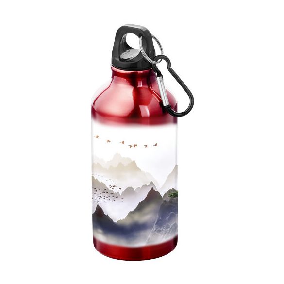 Oregon 400 ml aluminium water bottle with carabiner