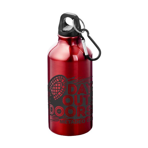 Oregon 400 ml aluminium water bottle with carabiner