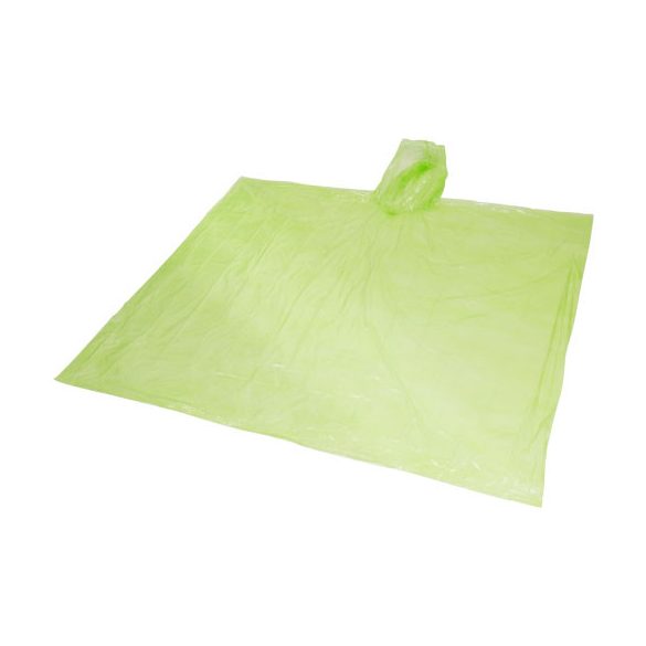 Ziva disposable rain poncho with pouch