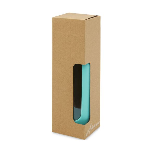 Tidan 600 ml borosilicate glass bottle with silicone grip