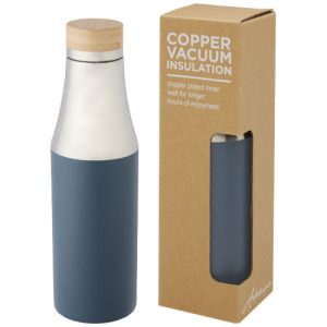 Hulan 540 ml copper vacuum insulated stainless steel bottle with bamboo lid