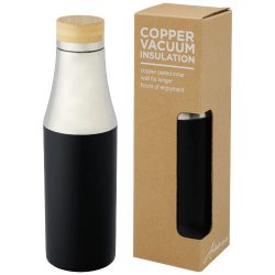   Hulan 540 ml copper vacuum insulated stainless steel bottle with bamboo lid