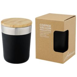   Lagan 300 ml copper vacuum insulated stainless steel tumbler with bamboo lid