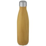   Cove 500 ml vacuum insulated stainless steel bottle with wood print
