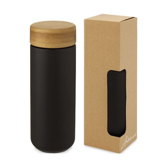 Lumi 300 ml ceramic tumbler with bamboo lid