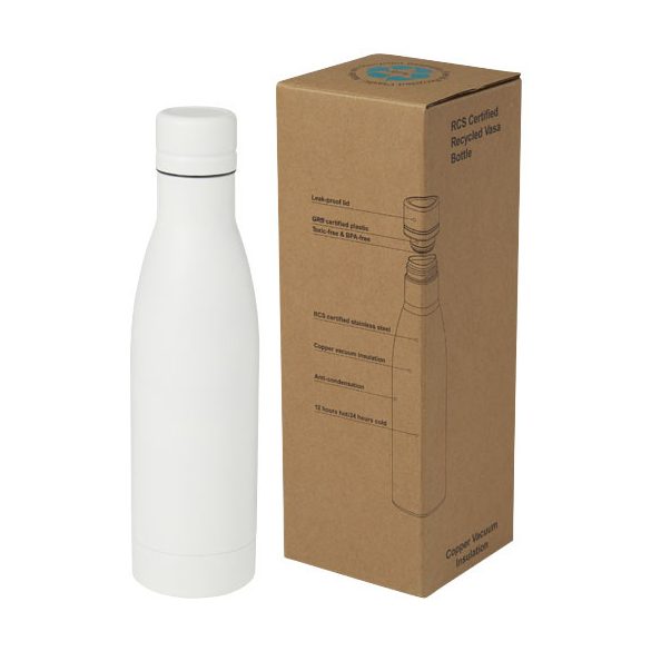 Vasa 500 ml RCS certified recycled stainless steel copper vacuum insulated bottle
