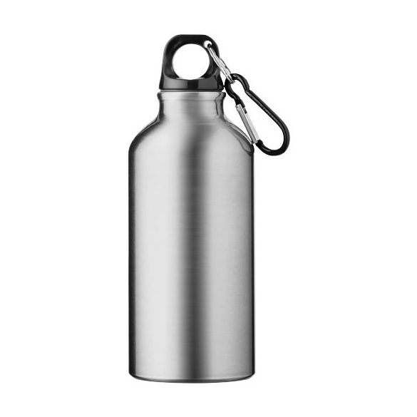 Oregon 400 ml RCS certified recycled aluminium water bottle with carabiner