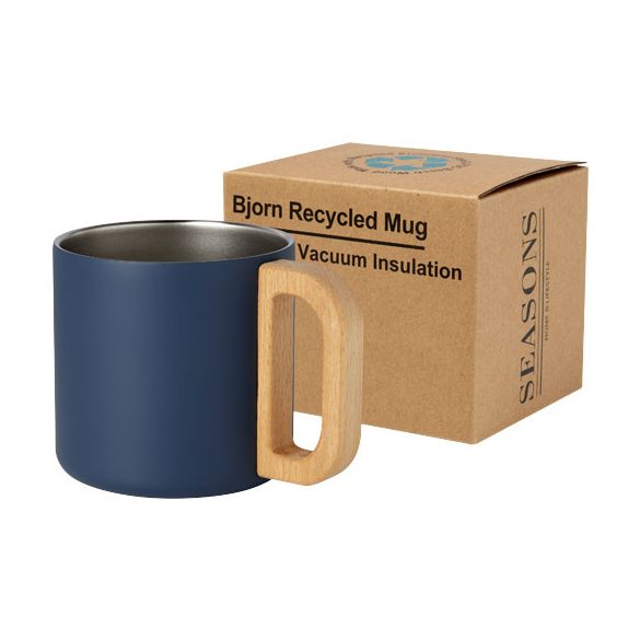 Bjorn 360 ml RCS certified recycled stainless steel mug with copper vacuum insulation